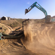 風選砂金設備工作現場